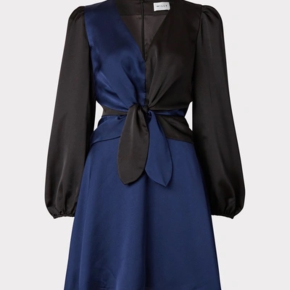 MILLY Stella Satin dress size 2 NWOT $425 - Picture 6 of 7